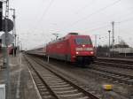 101 066 mit einem IC am 22.01.2011 in Stendal.