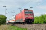 101 052-9 IC in Richtung Sden bei Brhl - 15.04.2011