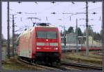 101 093 mit IC 647  CASINO WIEN  am 1.4.2006 bei der Einfahrt in St.