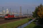 101 057-8 mit einem Interctiy in Dsseldorf-Derendorf am 28.10.2011