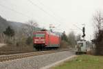 DB 101 115-4 als Tfzf in Leutesdorf am 17.3.2012 