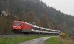 101 079-2 mit dem IC 185 (Stuttgart Hbf-Zrich HB) bei Aistaig 15.4.12