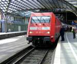 5.08.2012 Koeln Hbf, BR 101 107-1 mit IC Koeln hbf - Hamburg Altona