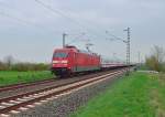 Bei Allerheiligen kommt am Sonntag den 21.4.2013 die 101 097-4 mit einem IC in Richtung Neuss gedonnert.