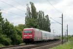 101 120-4 mit IC 2212  Rgen  von Koblenz Hbf nach Ostseebad Binz in Schwerin-Medewege am 01.06.2013