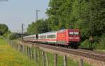 EC 216 (Graz Hbf-Saarbrcken Hbf) mit Schublok 101 105-5 bei Vogl 18.5.13