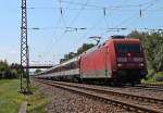 Am 20.08.13 bespannte die 101 098-2 den EC 8 (Chur - Hamburg-Altona) von Basel SBB bis zum Endbahnhof.