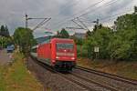 Am 25.06.2013 durchfuhr der EC 9 die Sdkurve von Schallstadt mit der Hamburger 101 062-8 gen Basel.