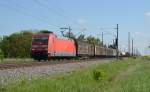 Der Güterzug 51515 von Seelze nach Engelsdorf wird planmäßig mit einer Lok der BR 101  bespannt.