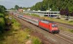 101 085 rollt am 02.07.14 mit dem EN 490 aus Wien durch Tostedt nach Hamburg-Altona.