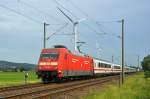 DB Fernverkehr 101 008 mit IC 144 Berlin Ostbf - Amsterdam Centraal (zwischen Westerhausen und Wissingen, 09.06.14).