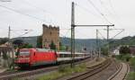 101 142-8 mit dem EC 6 (Zürich HB-Hamburg Altona) in Boppard 6.8.14