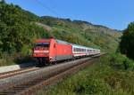 101 063 mit IC 1986 am 28.09.2013 bei Gambach.