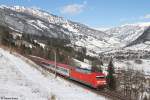 101 107 mit EC 111 am 31.01.2015 bei Angertal.