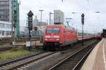 Bild 020:  Am 08.02.2015 bespannte 101 019-8 den IC 2010 von Köln nach Berlin! Hier zu sehen ist die Lok bei der Ausfahrt aus dem Dortmunder Hauptbahnhof!