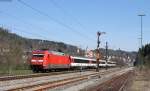 101 094-1 mit dem IC 185 (Stuttgart Hbf-Zürich HB) bei Horb 8.4.15