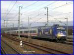 101 101-4 mit IC 2261 Karlsruhe Hbf - Stuttgart Hbf in Vaihingen (Enz). 10.02.07