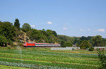 101 032 mit IC 118 Innsbruck HBF-Münster(Westf.)auf der Filsbahn bei Reichenbach an der Fils am 11.9.2016.