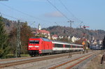 101 056-0 und 120 159-9 mit dem IC 2563 (Stuttgart Hbf-Rottweil) bei Horb 31.10.16