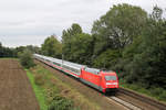 101 111 wurde mit einem InterCity westlich von Haste aufgenommen.