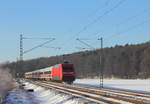 101 131-1 DB bei Oberlangenstadt am 06.01.2017.