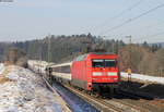 101 129-5 mit dem IC 282 (Zürich HB-Stuttgart Hbf) bei Eutingen 27.1.17