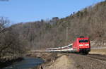 101 045-3 mit dem IC 282 (Zürich HB-Stuttgart Hbf) bei Sulz 19.2.17