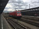 101 116 durchfährt am 28.10.17 Solo den Ulmer Hauptbahnhof.