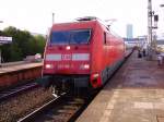 101 109-7 steht mit dem IC 2113 nach Stuttgart in Hamburg-Altona. 01.09.07