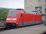 101 114-7 steht abgebügelt in Stuttgart Hbf. 22.05.08