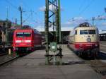 101 027 und 103 222 in Hannover HBF