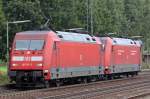 Die 101 111-3 und 101 120-4 als Lz in Radbruch ,am 09,09,09