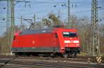 DB Lok 101 033-9 am Badischen Bahnhof in Basel.