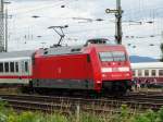 DB Fernverkehr 101 003-2 mit IC am 14.06.14 Koblenz Lützel 