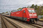 Bügel ab an der Lok des abgestellten IC’s in Binz. - 06.05.2017