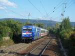 101 102 zog am 09.09.07 IC 2276 und ist hier kurz vor Heidelberg Pfaffengrund/Wieblingen zu sehen.