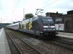 Schon lange habe ich 101 141 nicht mehr auf Rgen gesehen.Am 07.Juni 2010 hielt Sie mit dem IC Dortmund-Binz mal wieder in Bergen/Rgen.