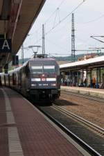 101 141-0 mit IC aus Dsseldorf nach Stralsund ohne Bistro denn auf dieser Linie hat man smtliche Bistrowagen gestrichen (Rene)
