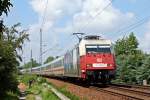 101 070-1 durchfhrt am 02.08.'11 mit EC 175 Dresden-Stetzsch