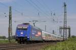 Die 101 100-6 fuhr am 20.05.2012 durch Brhl.