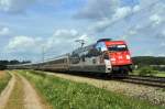 DB Fernverkehr 101 025  Packendes Südafrika!  mit IC 2329 Kiel Hbf - Nürnberg Hbf (Vehrte, 22.08.12).