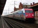 Am 29.12.2012 kam ‎101 118 mit IC 2385 in Stendal an und fuhr nach Karlsruhe.