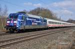 DB Fernverkehr 101 042  ECOPHANT  mit IC 2403 Hamburg-Altona - Köln Hbf (Vehrte, 07.04.13).