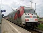 101 144-4 mit IC 2239 von Warnemnde nach Dresden Hbf hatte am 12.05.2013 noch 1 Stunde Pause bis zur Abfahrt im Bahnhof Warnemnde.
