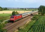 101 021 mit einem EC am 25.06.2007 bei Osterhofen.