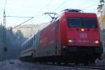 101 109-7  cewe  DB bei Frtschendorf am 16.12.2013