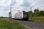 101 060-2  60 Jahre Bundespolizei  mit dem IC 2239  Warnow  von Warnemünde nach Leipzig Hbf in Stendal. 27.06.2014