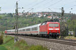 06.05.2017 Streckenabschnitt Uhingen 120 133-4 als Schieber, vorweg eine 101