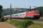 19.07.2017 Streckenabschnitt Uhingen 120 145-8, schiebt - und vorn zieht eine 101 den IC