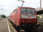 BR 120 im Bahnhof Kornwestheim am 16.05.07.